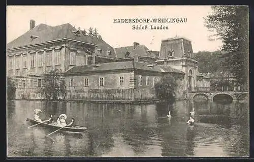 AK Hadersdorf-Weidlingau, Schloss Laudon, Ruderbootpartie