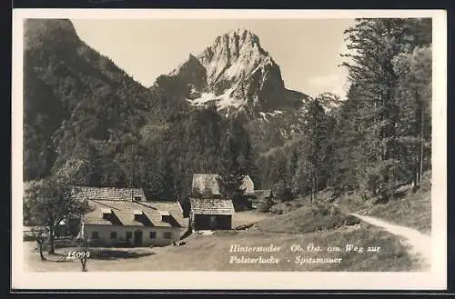 AK Hinterstoder /Ob. Öst., am Weg zur Polsterlücke-Spitzmauer