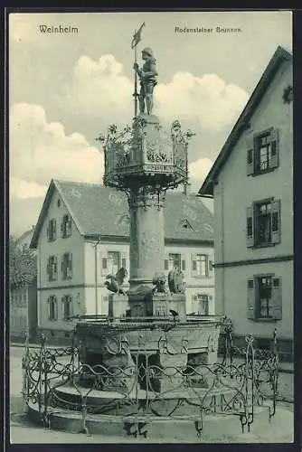 AK Weinheim / B., Rodensteiner Brunnen