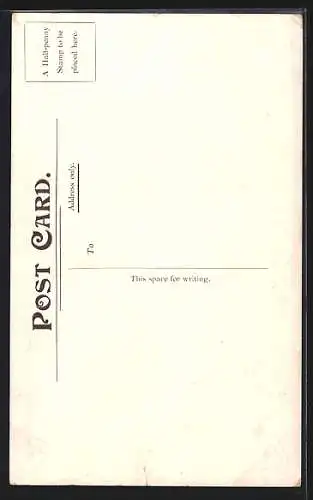 AK Knabe mit Hund, sitzend auf einer Wiese