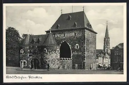 AK Bad Aachen, Blick auf das Ponttor