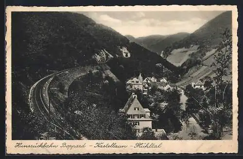 AK Boppard, Ortsansicht am der Hunsrückbahn Boppard-Kastellaun-Mühltal