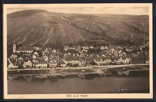 AK Reil a. d. Mosel, Totalansicht des Ortes