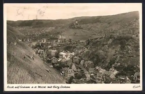 AK Cochem a. d. Mosel, Ortsansicht mit Burg Cochem