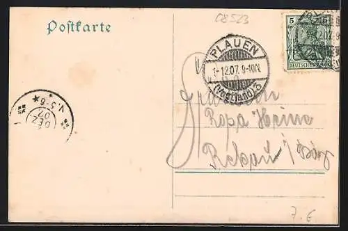 AK Plauen i. V., König Friedrich August-Brücke, Syratal-Viadukt