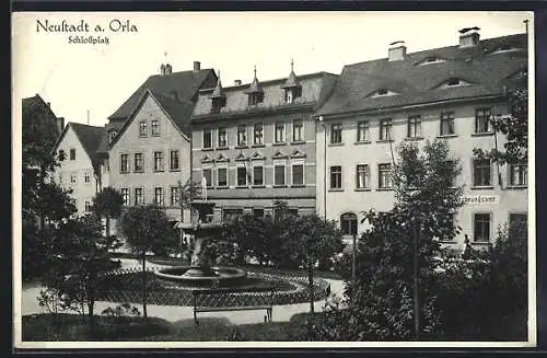 AK Neustadt / Orla, Schlossplatz