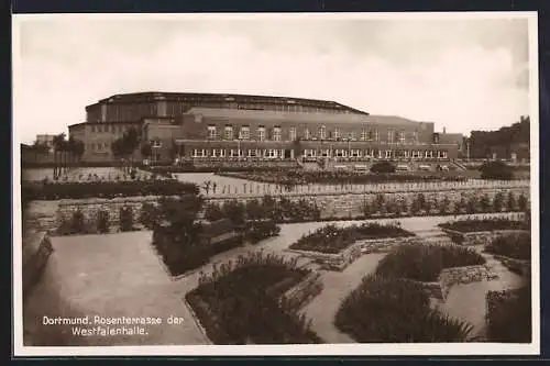 AK Dortmund, Rosenterrasse der Westfalenhalle