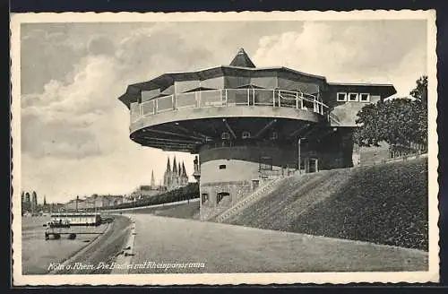 AK Köln a. Rhein, Bastei mit Rheinpanorama