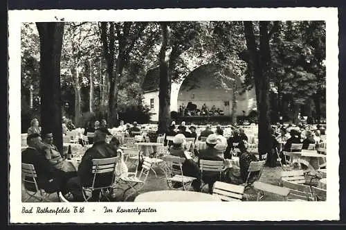 AK Bad Rothenfelde, Cafe im Konzertgarten