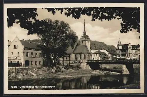 AK Gera, Untermhaus mit Marienkirche