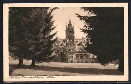 AK Hummelshain i. Thür., Blick auf das Schloss