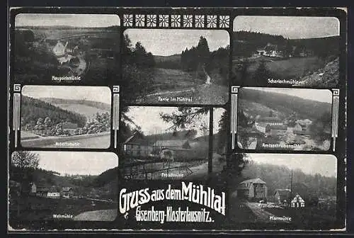 AK Eisenberg / Thür., Robertsmühle, Amtsschreibermühle, Walkmühle