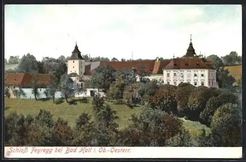 Künstler-AK Bad Hall, Schloss Feyregg