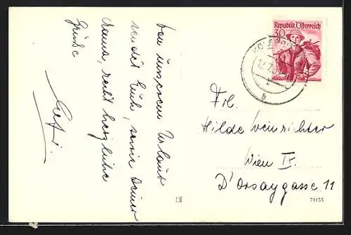 AK Kollerschlag /O. Oe., Teilansicht mit Kirche