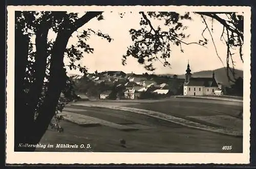 AK Kollerschlag im Mühlkreis, Teilansicht mit Kirche