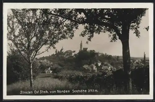 AK Straden, Blick zum Ort von Norden