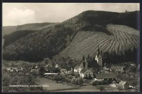 AK Kainach, Teilansicht mit Kirche