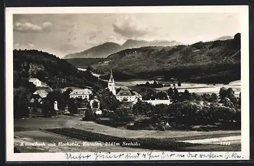 AK Keutschach /Kärnten, Ortspartie mit Hochobir