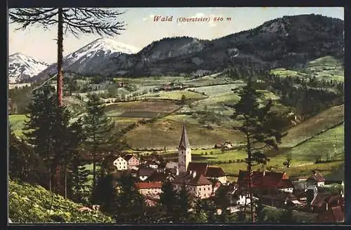 AK Wald /Obersteier, Teilansicht mit Kirche