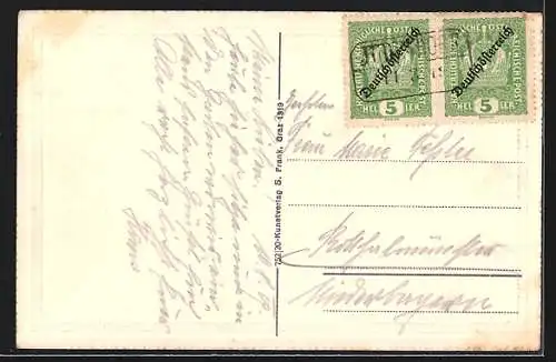 AK Maria Strassengel, Panorama mit Kirche