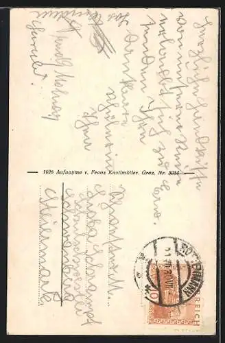 AK Rottenmann, Rathaus und Geschäft