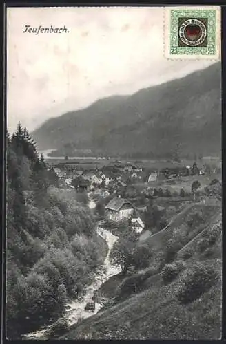 AK Teufenbach, Gesamtansicht am Fluss