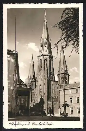 AK Oldenburg i. O., Partie an der Lambertikirche