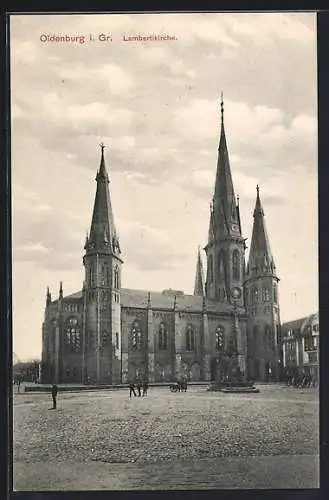 AK Oldenburg i. Gr., Blick auf die Lambertikirche