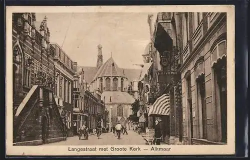 AK Alkmaar, Langsetraat met Groot Kerk