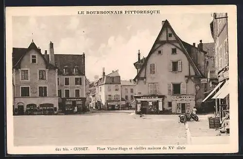 AK Cusset, Place Victor-Hugo et vieilles maisons