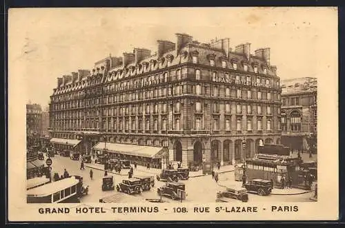 AK Paris, Paris, Grand Hotel Terminus, 108. Rue St-Lazare