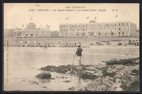 AK Dinard /Côte d`Emeraude, Le Grand Casino, Le Grand Hôtel Royal