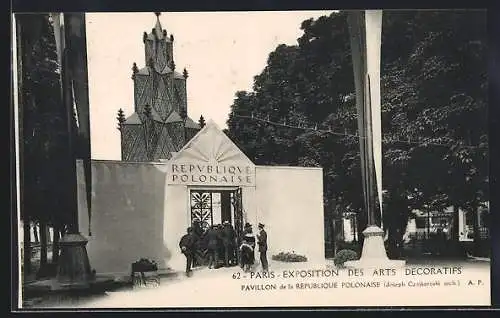 AK Paris, Exposition des Arts décoratifs 1925, Pavillon de la Republique Polonaise