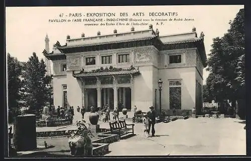 AK Paris, Exposition des Arts décoratifs 1925, Pavillon de l` Asie Francaise-Indochine