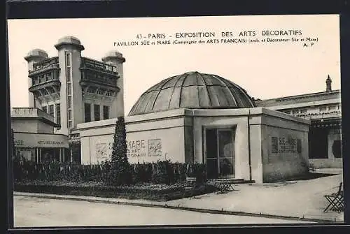 AK Paris, Exposition des Arts Decoratifs 1925, Pavillon Sue et Mare