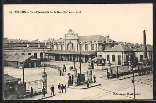 AK Angers, Vue d`ensemble de la Gare St-Laud