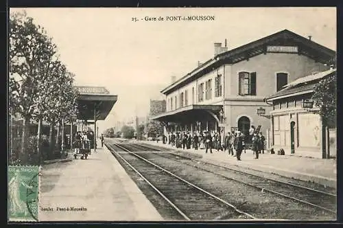 AK Pont-a-Mousson, la Gare