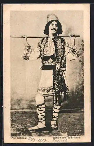 AK Junger Mann in rumänischer Volkstracht