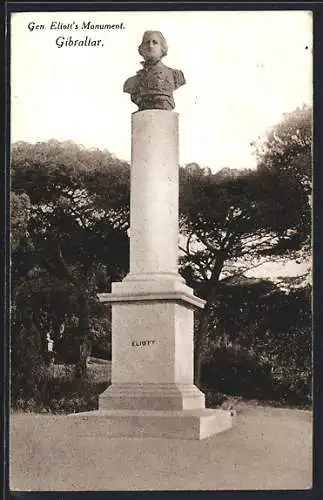 AK Gibraltar, Vue générale. Eliott`s Monument