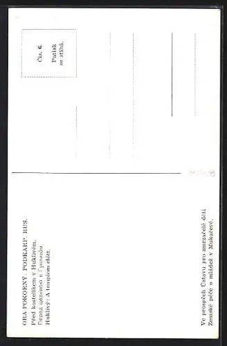 AK Tschechische Bürger in Trachten bei einer Andacht