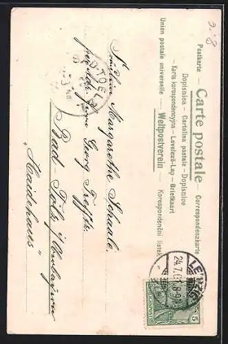 Künstler-AK Bezaubernde junge Frau mit grossem Hut und Medaillon, Jugendstil