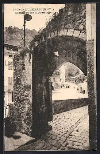 AK Luceram /A.-M., Vieille Porte Moyen Age