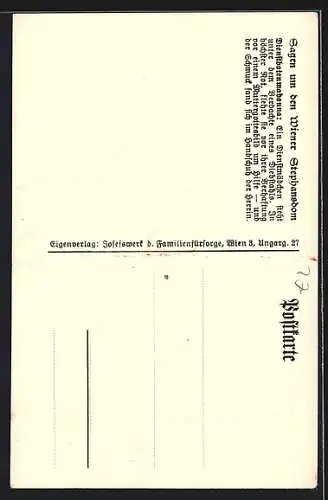 Künstler-AK Dienstbotenmadonna, Dienstmädchen fleht um Hilfe, Sage