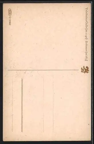 Künstler-AK Rudolf Alfred Höger: Bolzano, Teleferica Colle