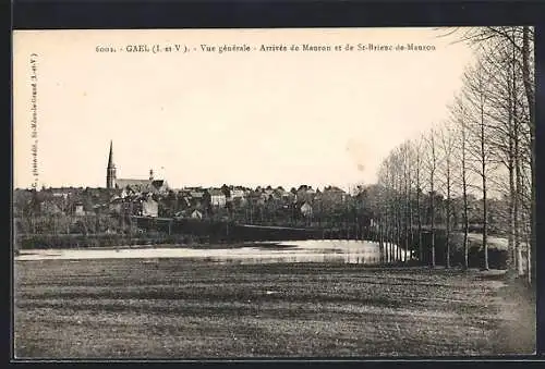 AK Gaël, Vue générale arrivée de Mauron et de St-Brieuc-de-Mauron