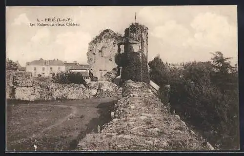 AK Hédé, Les Ruines du vieux Château