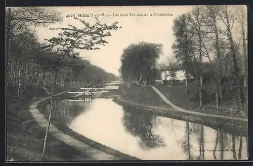 AK Hédé, Les onze écluses de la Madeleine