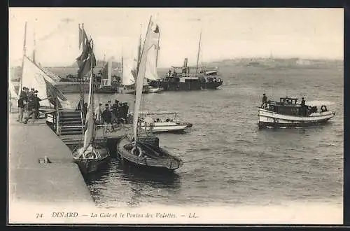 AK Dinard, La Cale et le Ponton des Vedettes