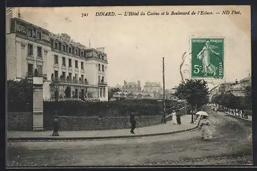 AK Dinard, L`Hôtel du Casino et le Boulevard de l`Écluse