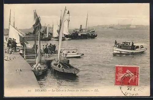 AK Dinard, La Cale et le Ponton des Vedettes